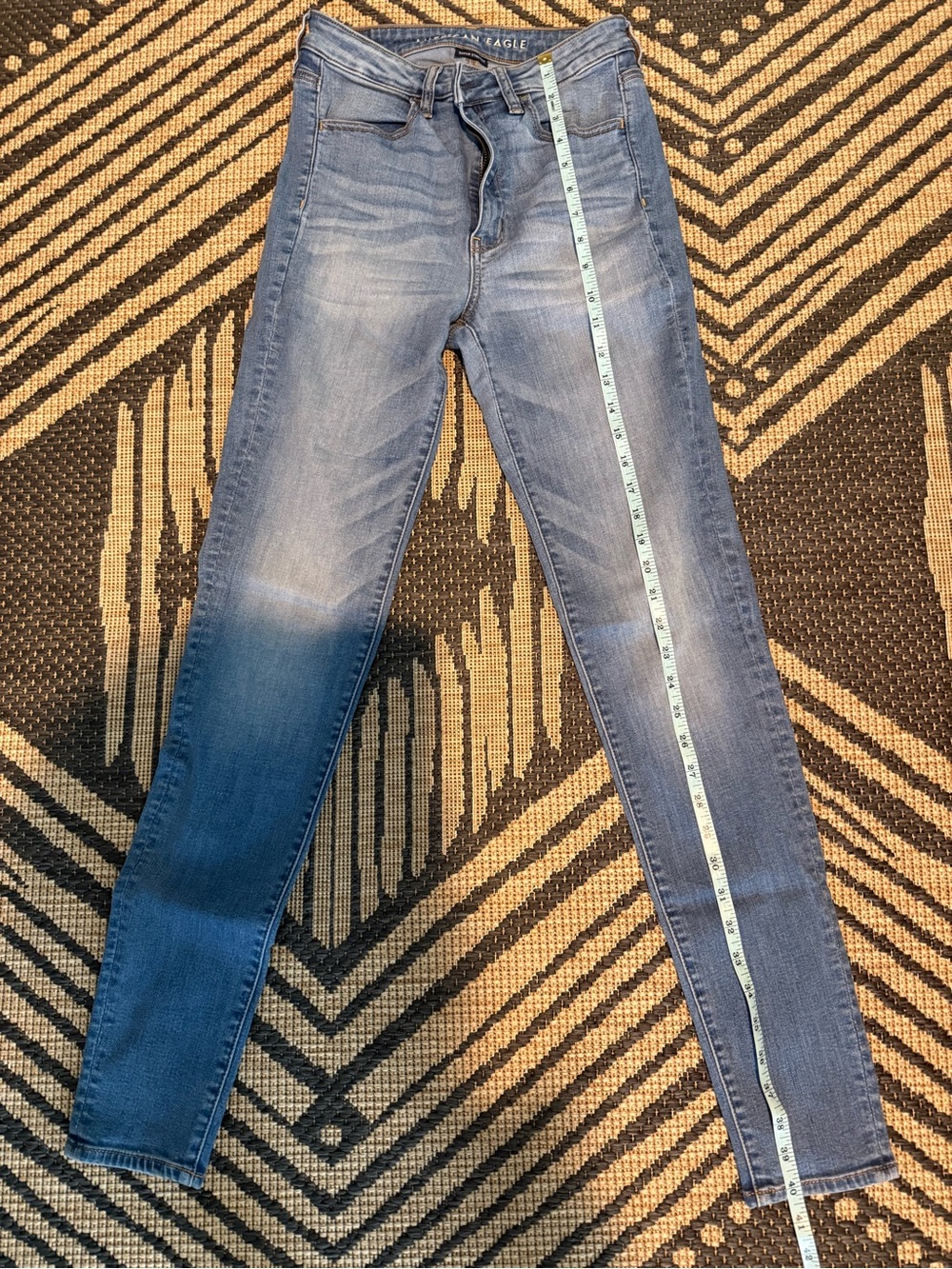 American Eagle Outfitters Women's Skinny Jeans - Medium Blue Wash